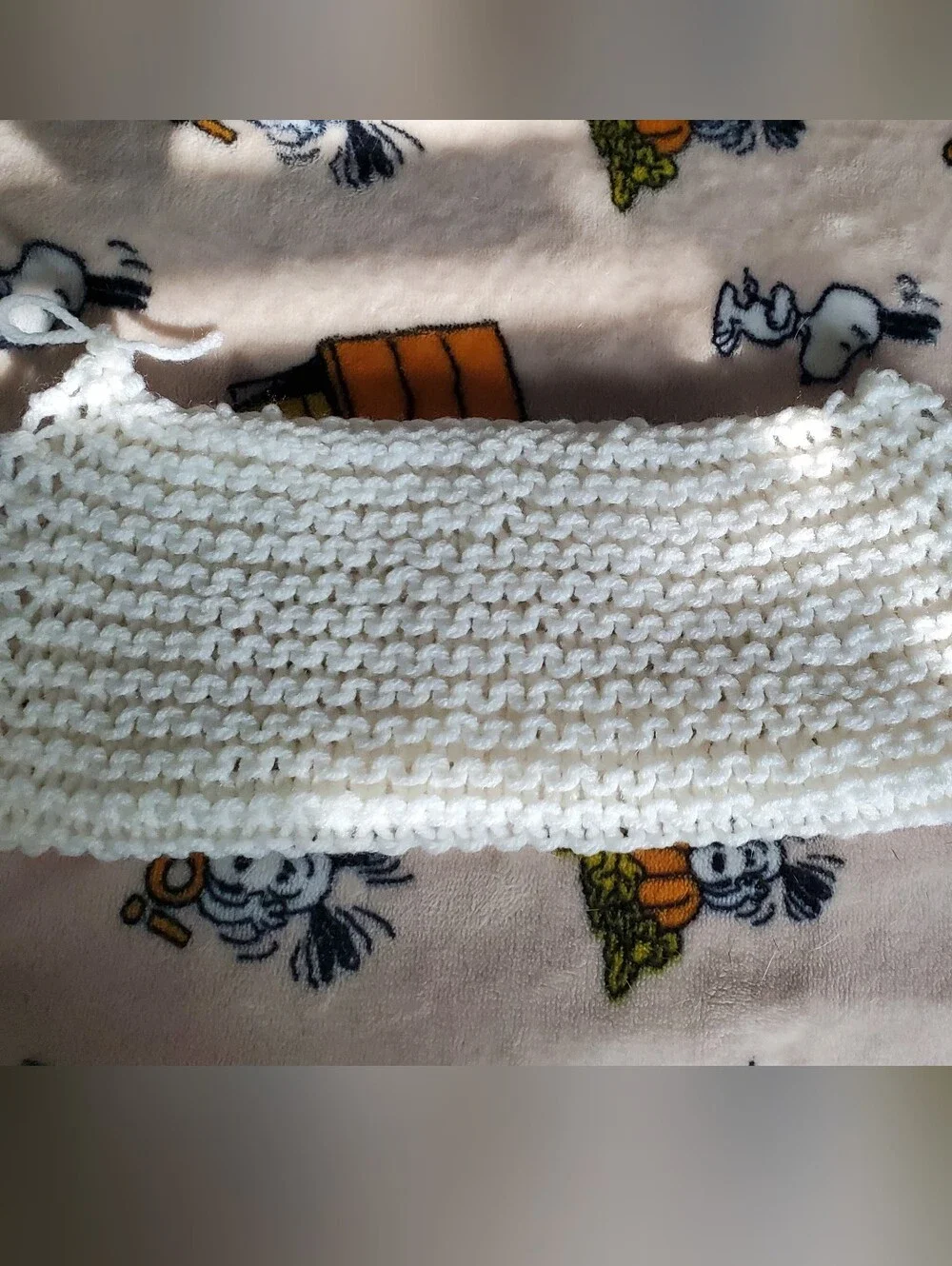 Handmade White Knit Baby Washcloth - Kids Accessories